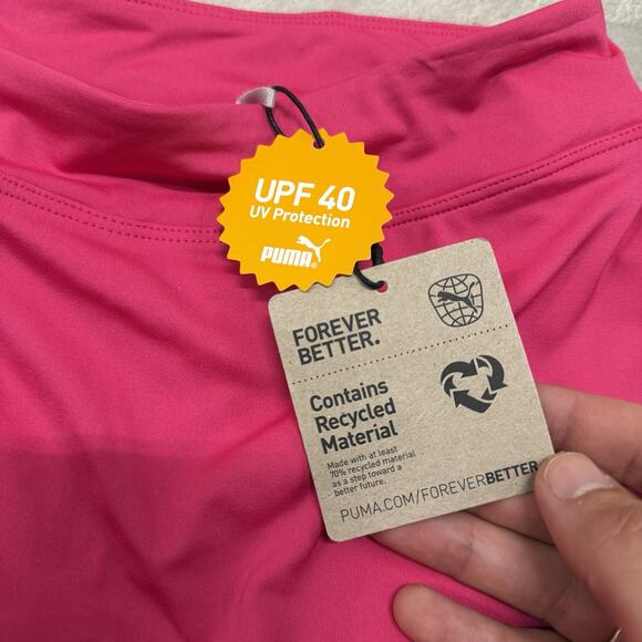 Puma Women's PWRSHAPE Solid Golf Skirt w/ Shorts Size Medium NWT Hot Pink - Picture 6 of 10